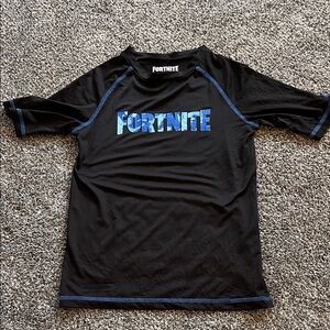 Fortnite Kids Short Sleeve Black and Blue Tee